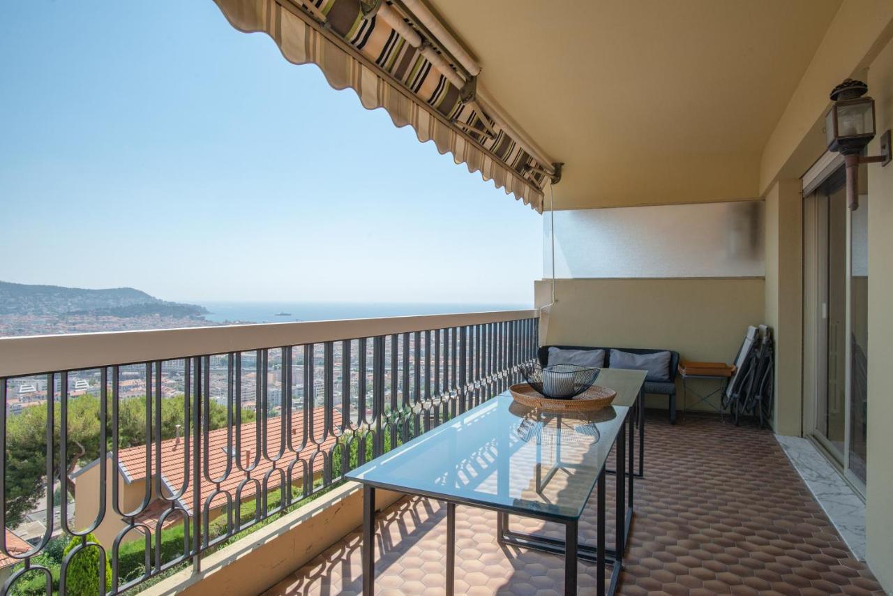 3 Pieces Vue Mer Et Piscine Quartier Parc Imperial Nice Exterior photo