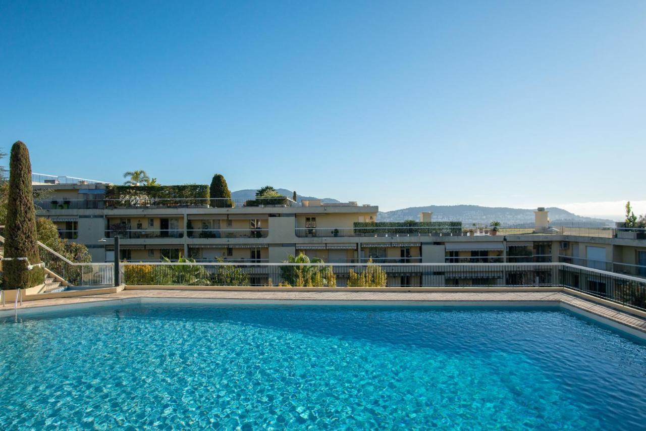 3 Pieces Vue Mer Et Piscine Quartier Parc Imperial Nice Exterior photo